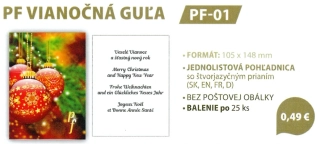 PF VIANOČNÉ GUĽA – PF-01
