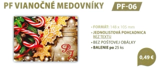 PF VIANOČNÉ MEDOVNÍKY – PF-06